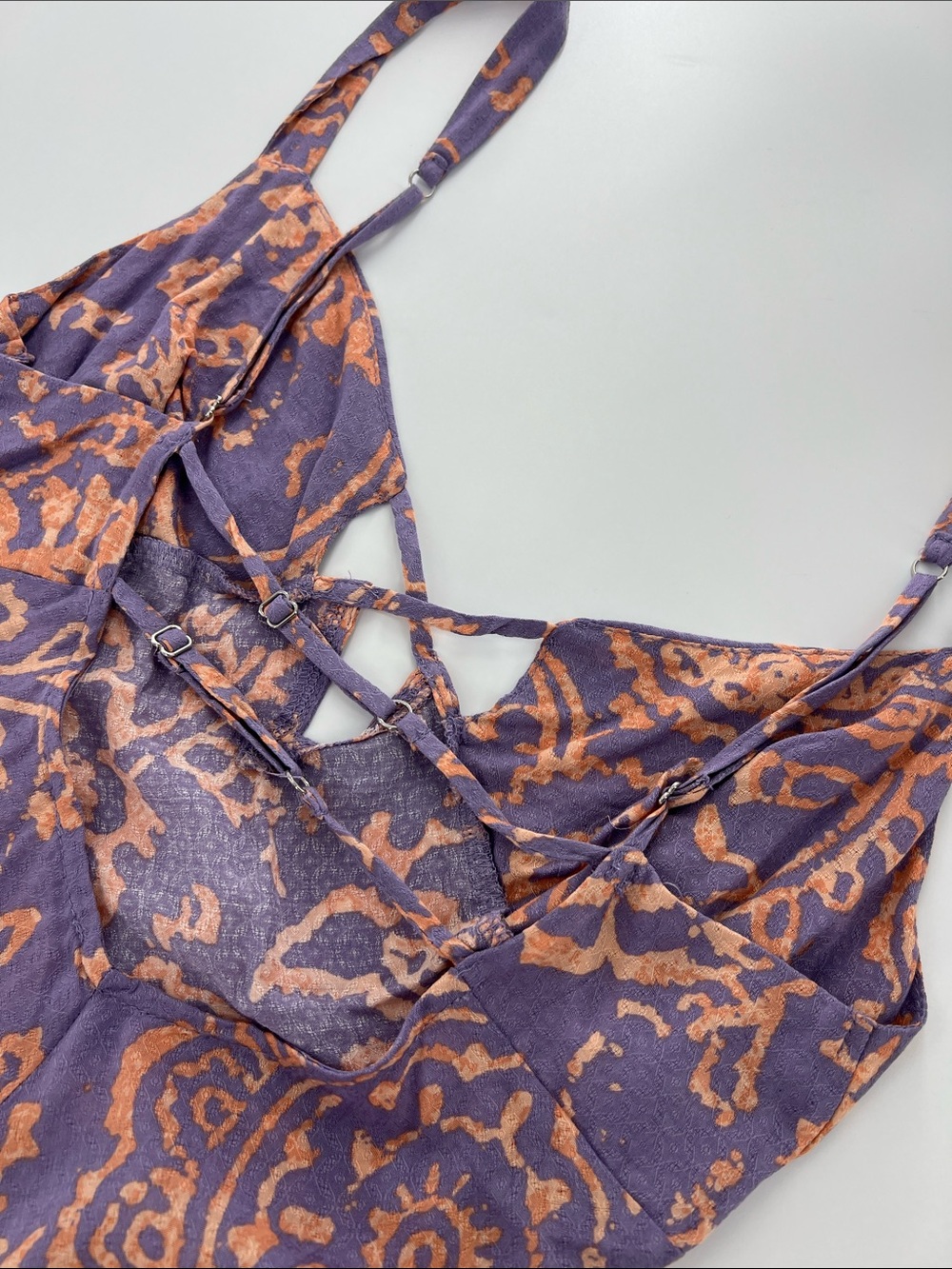 Free People Mystical Mindset Printed Maxi Slip Dress Dusty Lilac Combo / Small - Picture 10 of 10